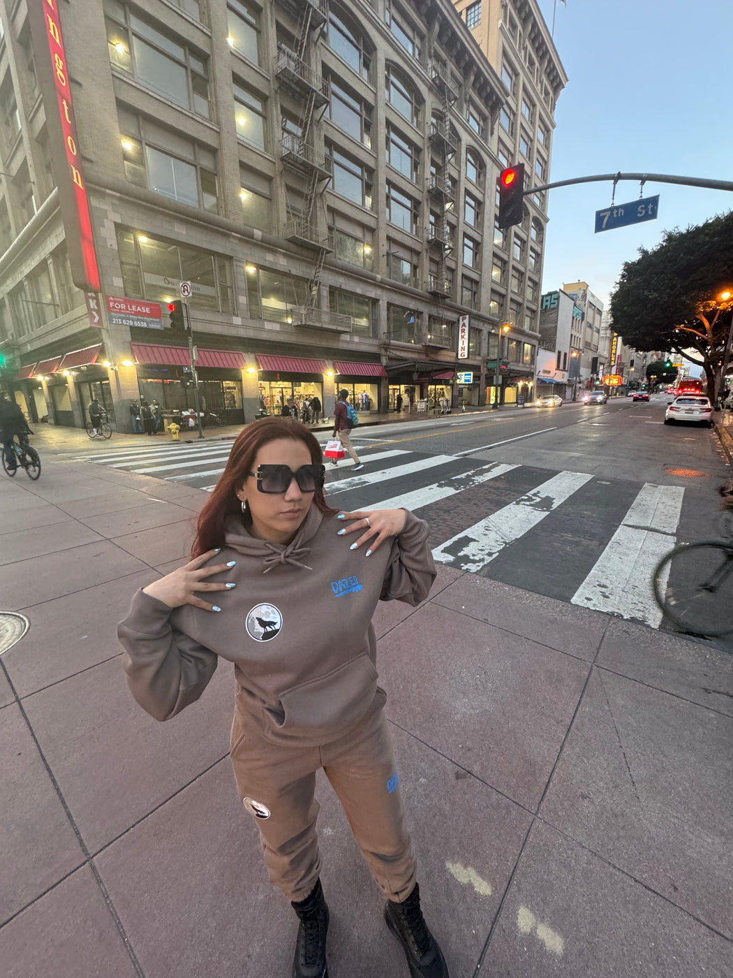 Wolf and Moon Heavyweight Sweatsuit - Dazed Not Confused