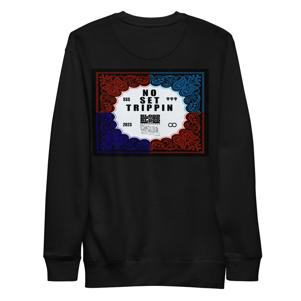 No Set Trippin Crewneck - Dazed Not Confused