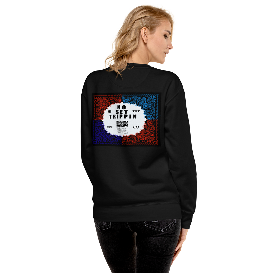 No Set Trippin Crewneck - Dazed Not Confused