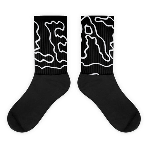 Oversized logo sock