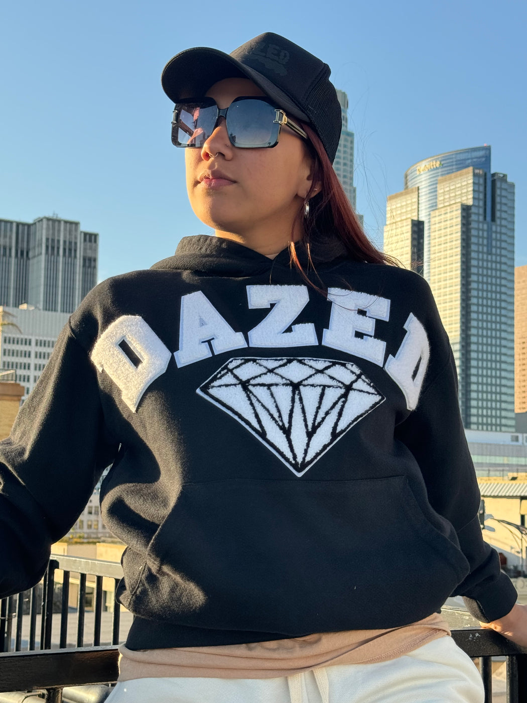 Diamond Dazed Chenille Hoodie - Dazed Not Confused