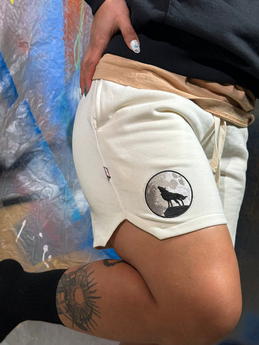 Wolf and Moon Sweat Shorts - Dazed Not Confused