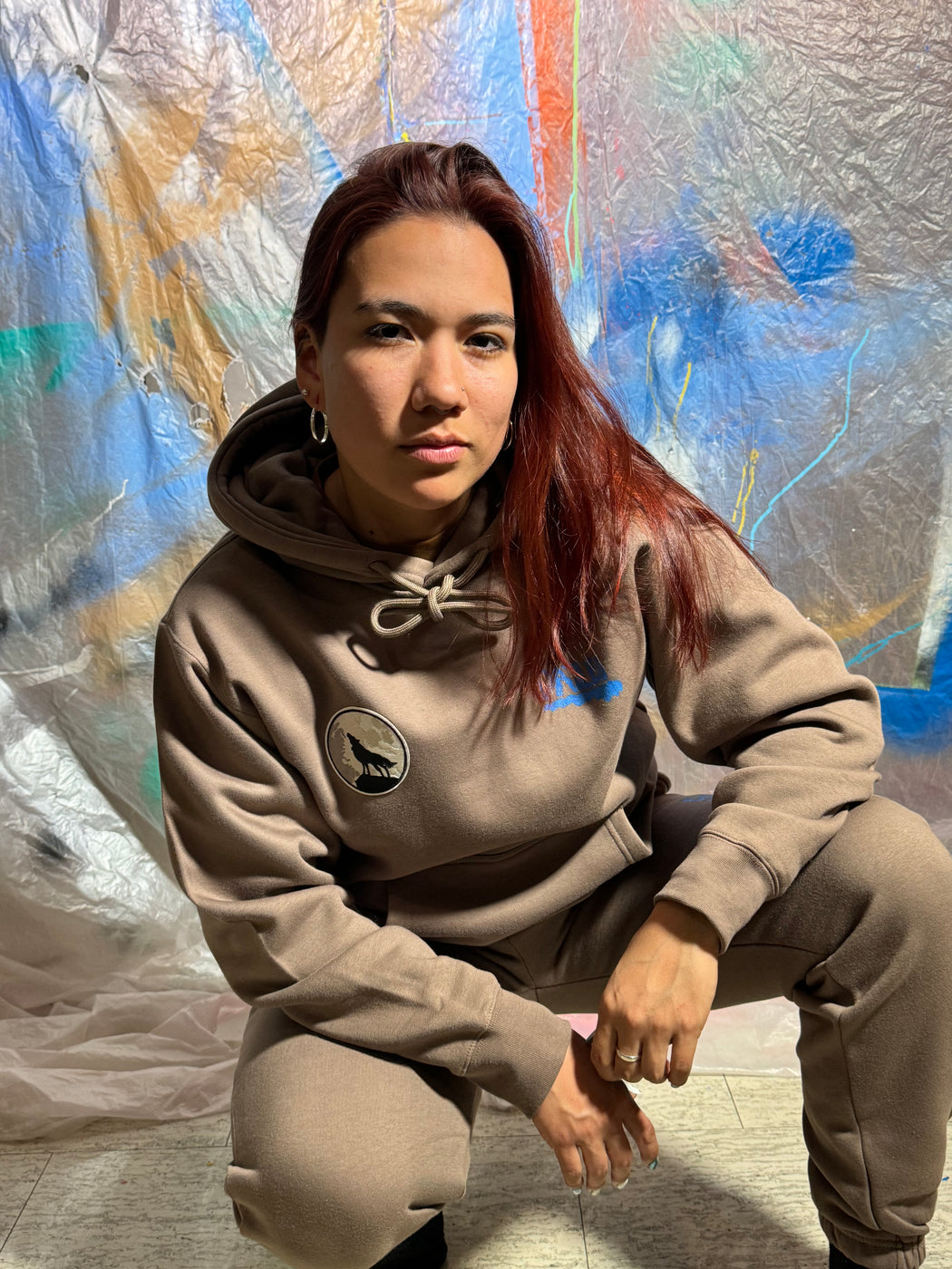 Wolf and Moon Heavyweight Sweatsuit - Dazed Not Confused