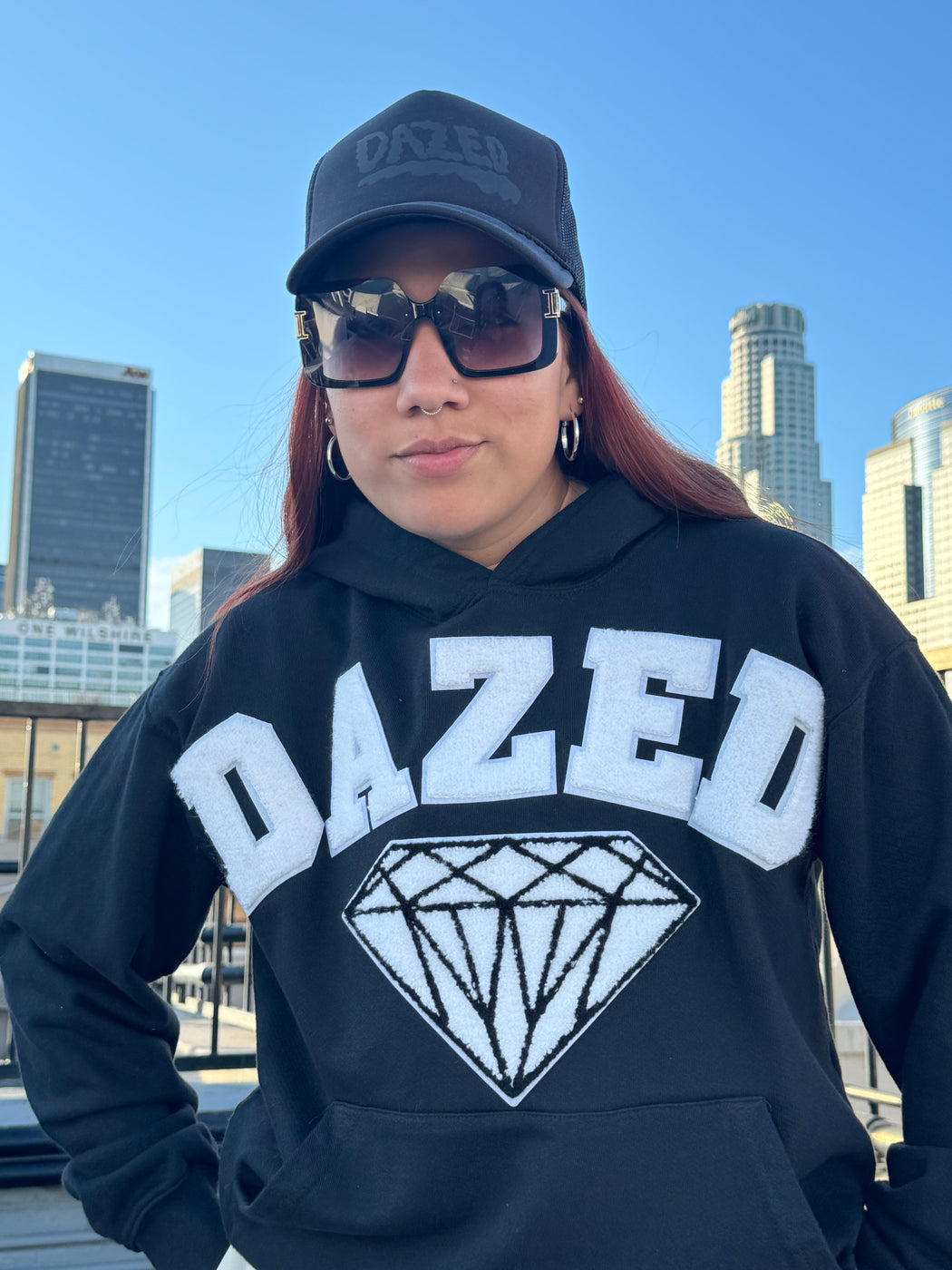 Diamond Dazed Chenille Hoodie - Dazed Not Confused