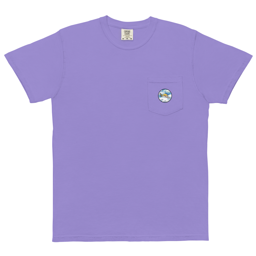 Flying Turtles Pocket T Shirt - Dazed Not Confused