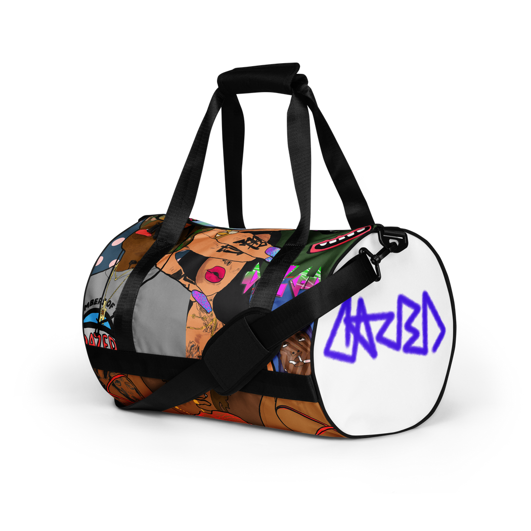 Collage Gym Duffle - Dazed Not Confused