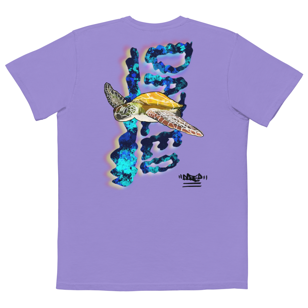 Flying Turtles Pocket T Shirt - Dazed Not Confused