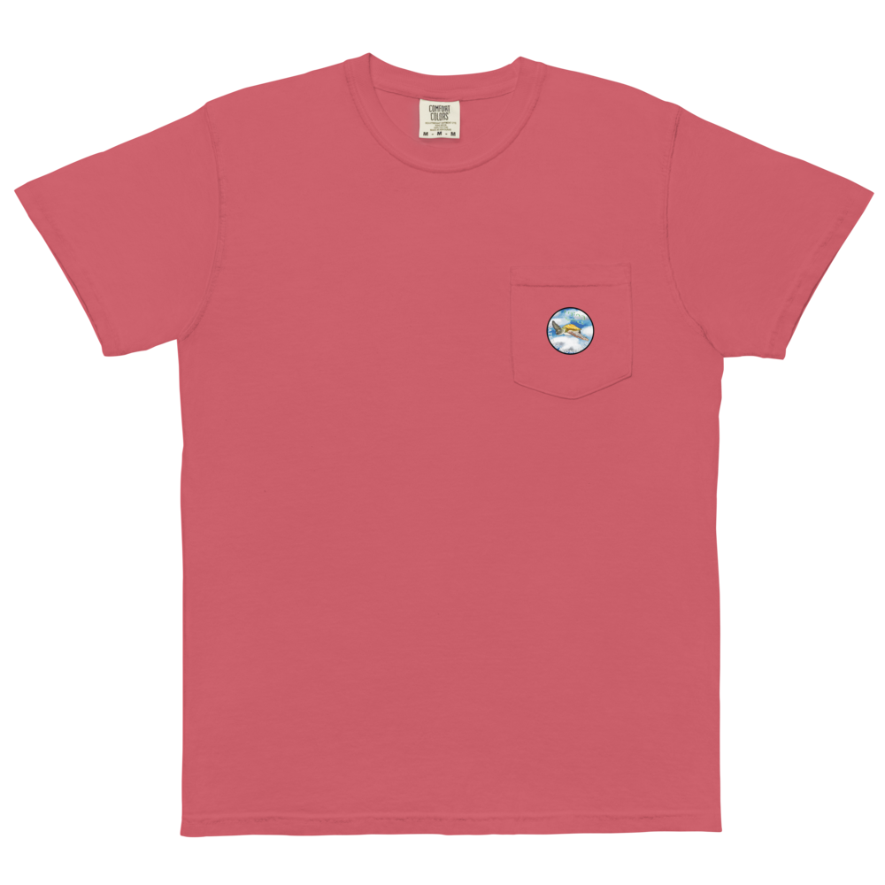 Flying Turtles Pocket T Shirt - Dazed Not Confused