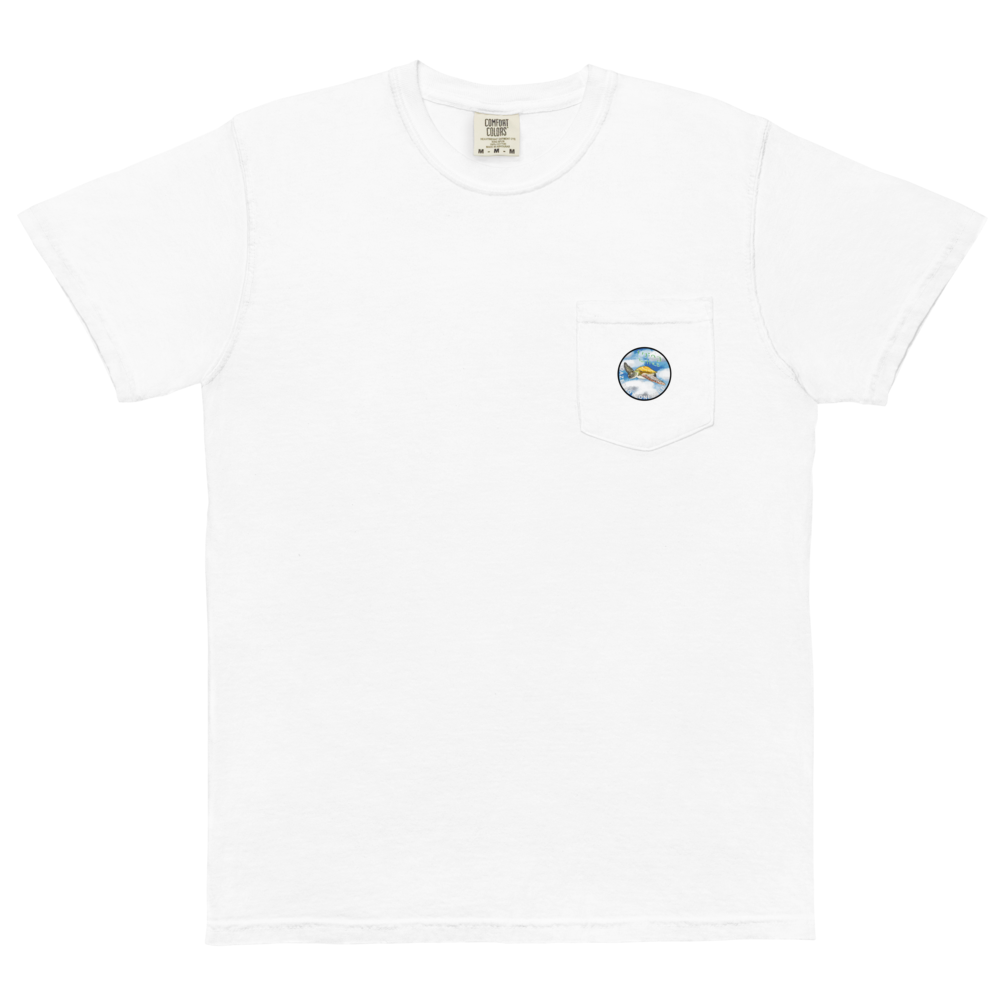 Flying Turtles Pocket T Shirt - Dazed Not Confused